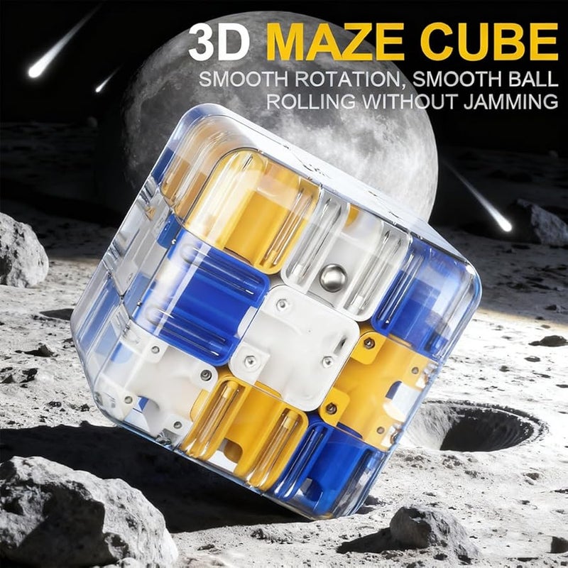 2026 لغز جديد كبير ثلاثي الأبعاد متاهة مكعب تحدي الدماغ لعبة اللون أ يحسن التفكير المنطقي المكاني - Image 2